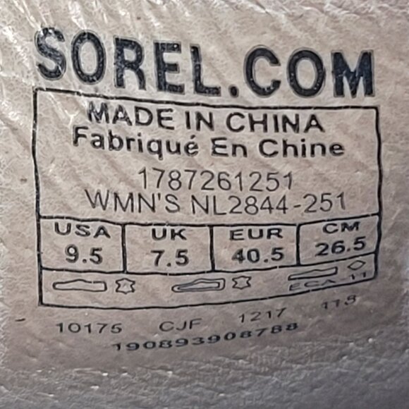 Sorel Nadia Women's Tan Leather Heeled Ankle Boots NL2844-251 US Size 9.5 - Picture 9 of 9